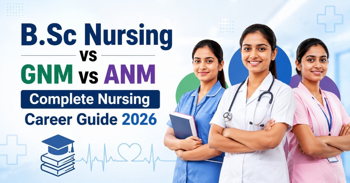 B.Sc Nursing vs GNM vs ANM: Complete Nursing Career Guide 2026